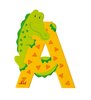 Sevi Holzbuchstabe Alligator A gelb
