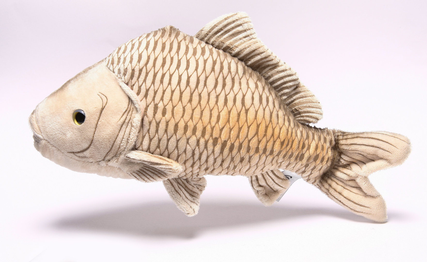 Stofftier Karpfen Fisch Kuscheltier L. ca. 30 cm Plüschtier, 